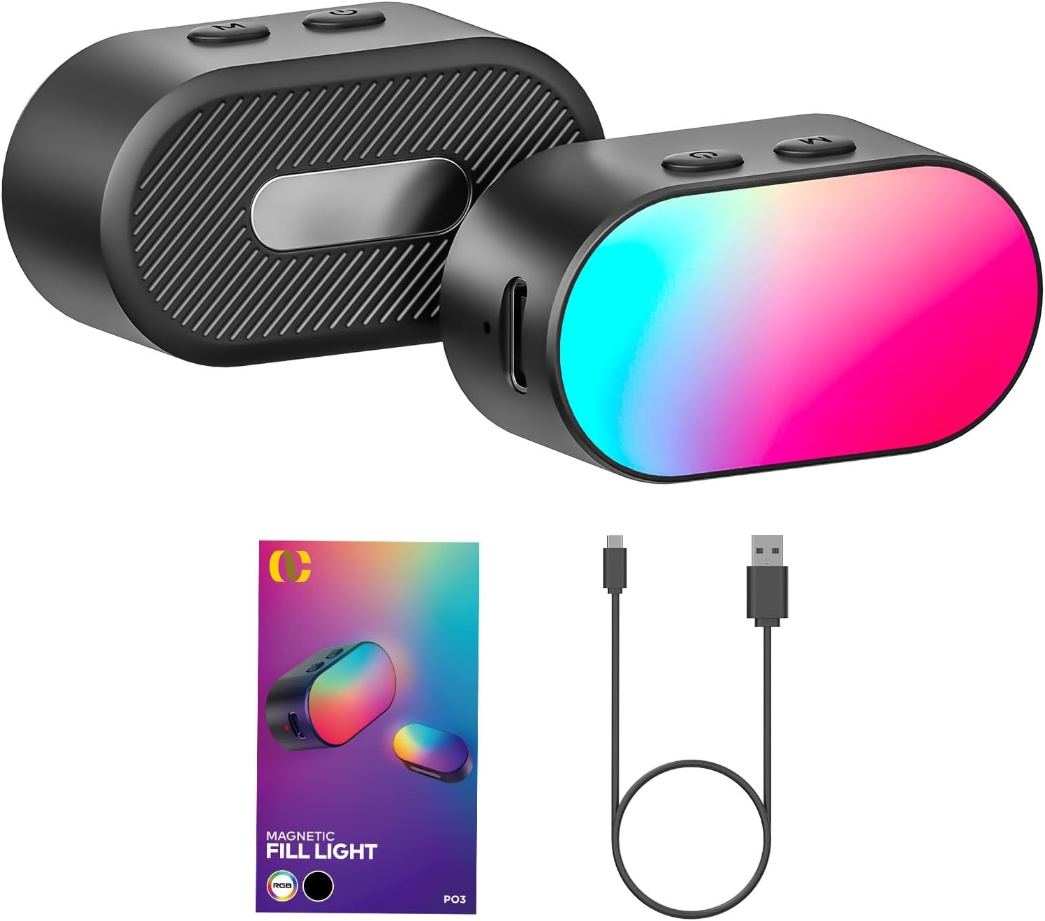 Photography Lighting Styles - AOCHUAN Mini RGB Magnetisch Invullicht 3-stops