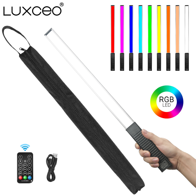 Torjim Rgb Photography Video Lighting - LUXCEO Q508A Handheld RGB Video Buis