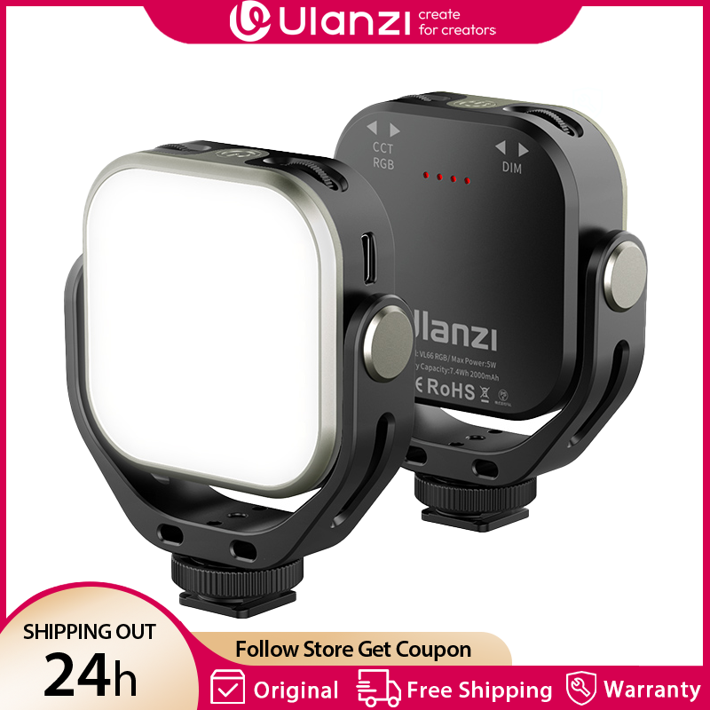 Torjim Rgb Photography Video Lighting - Ulanzi VL66 RGB-videolamp 2500-6500K CCT 360°
