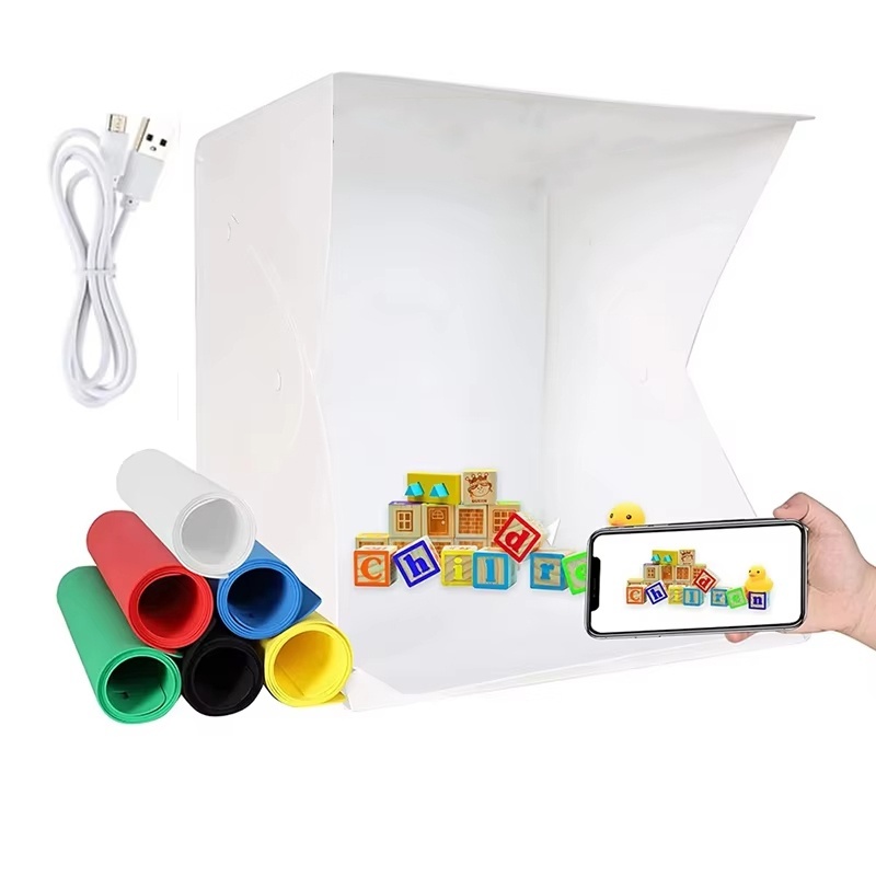 Photography Lighting Description - Vouwbare Lichtbox Draagbare Fotografie LED Fotostudio