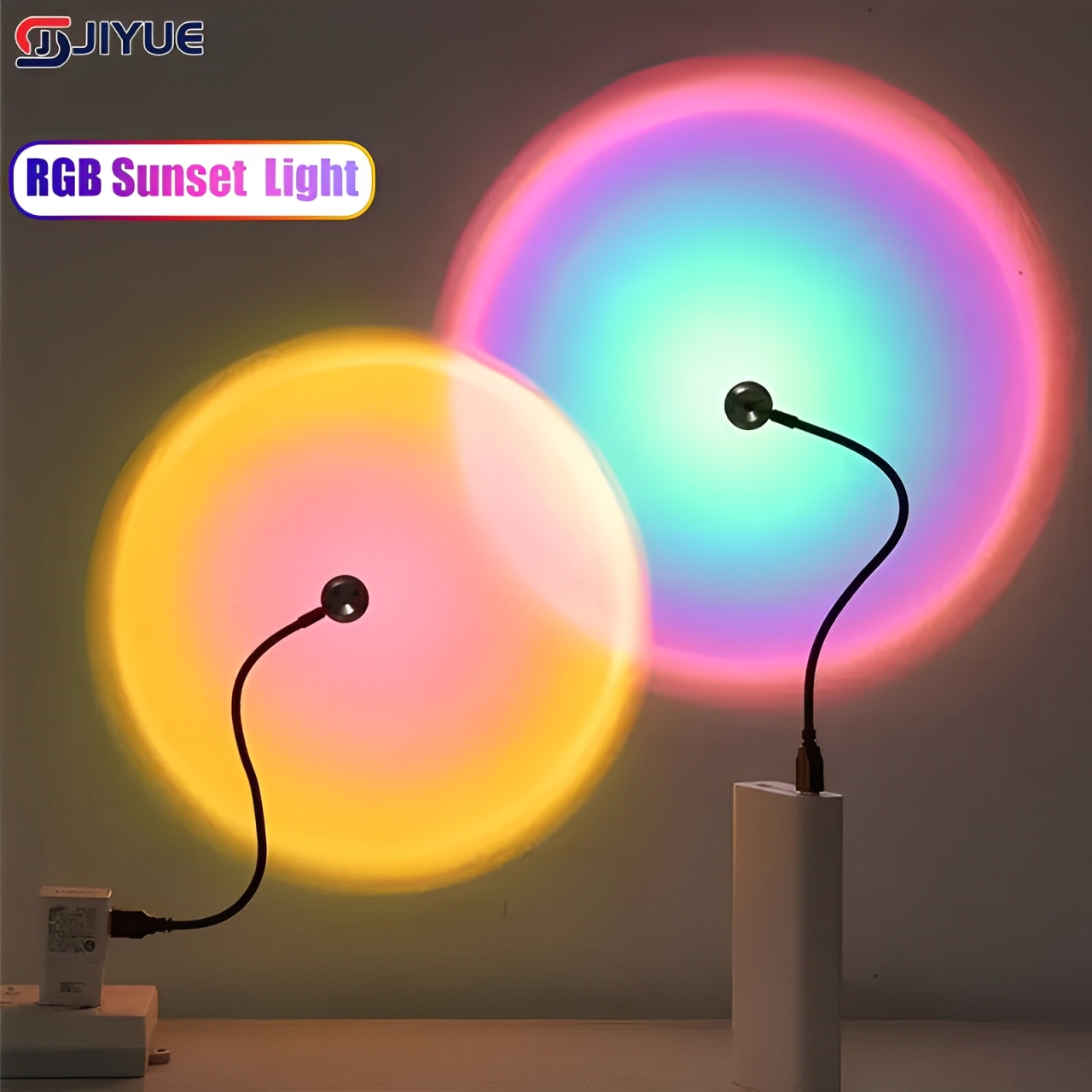 Torjim Rgb Photography Video Lighting - Mini USB ED Zonsondergang Lamp Nachtlampjes