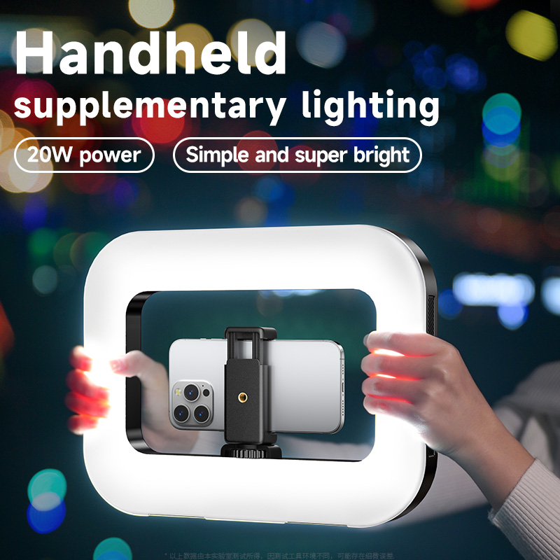 Photography Lighting Styles - Dimmen Oplaadbare LED-ringlicht Konijnenkooi Bluetooth Selfie