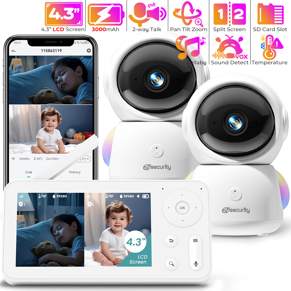 Photography Lighting Styles - 2K babyfoon met 2 camera's en