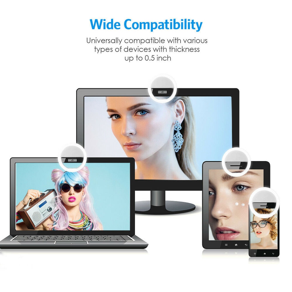 Usb Oplaadbare Led Selfie Ring - Photography Lighting Description recensie en prijs