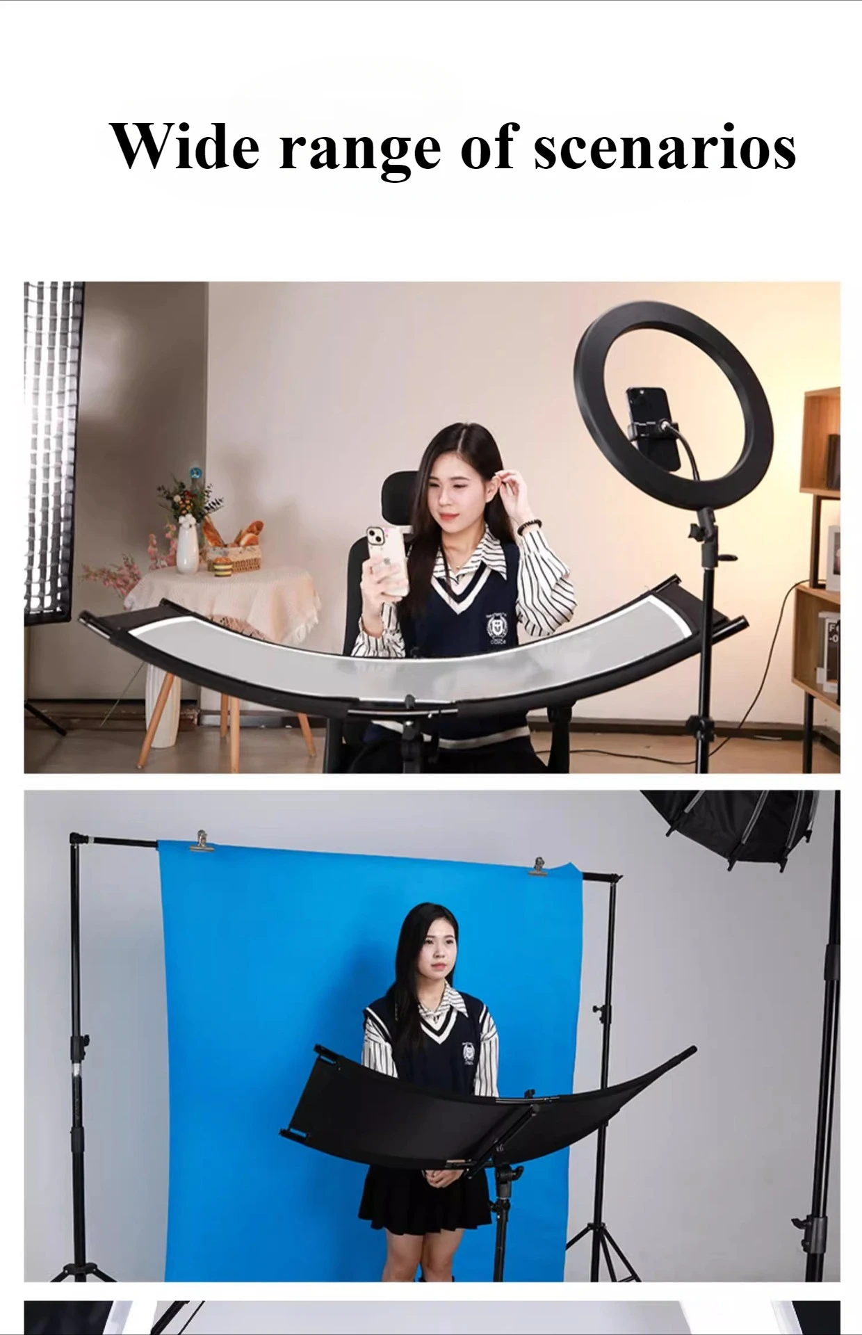 4-kleuren doek U-type reflecto - Photography Lighting Types recensie en prijs