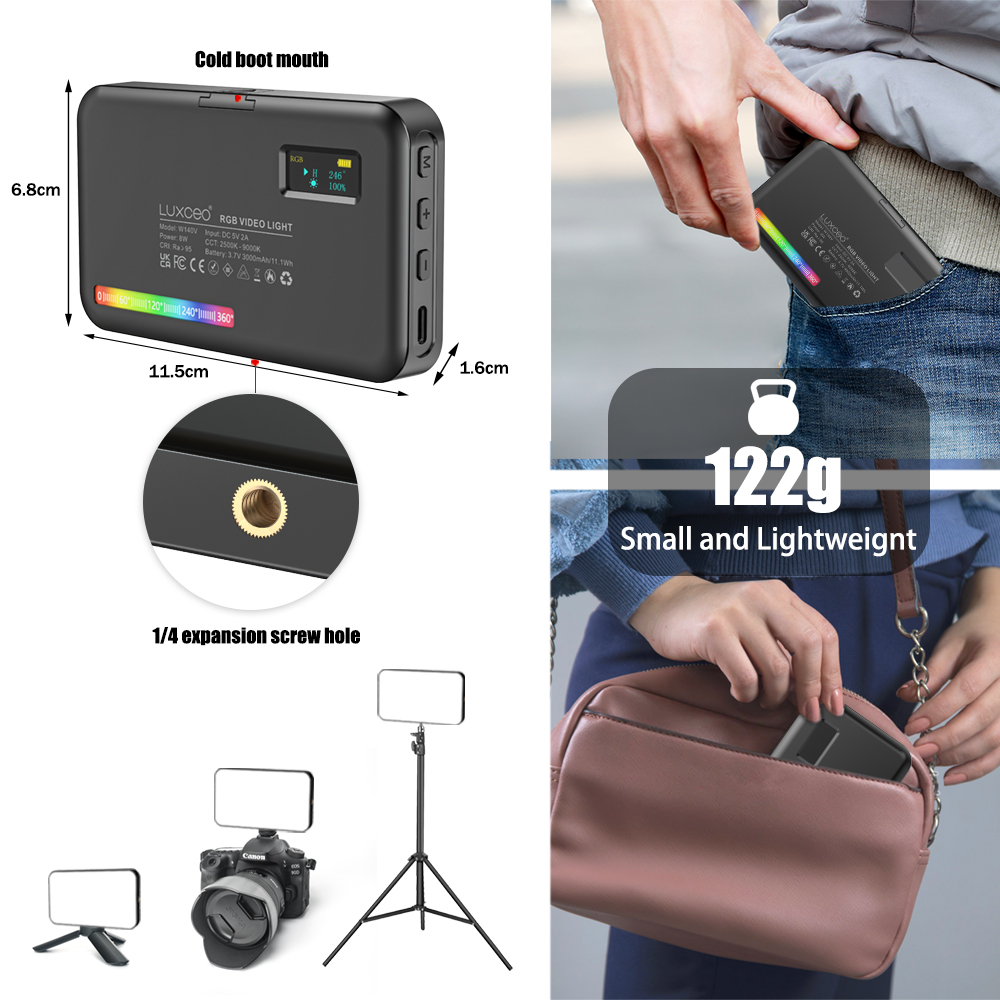 LUXCEO V10 PRO Videolicht RGB- - Torjim Rgb Photography Video Lighting recensie en prijs