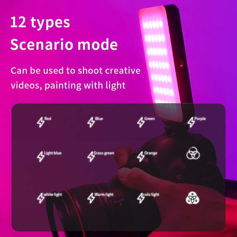 RGB-videolamp Draagbare LED-ca - Torjim Rgb Photography Video Lighting recensie en prijs