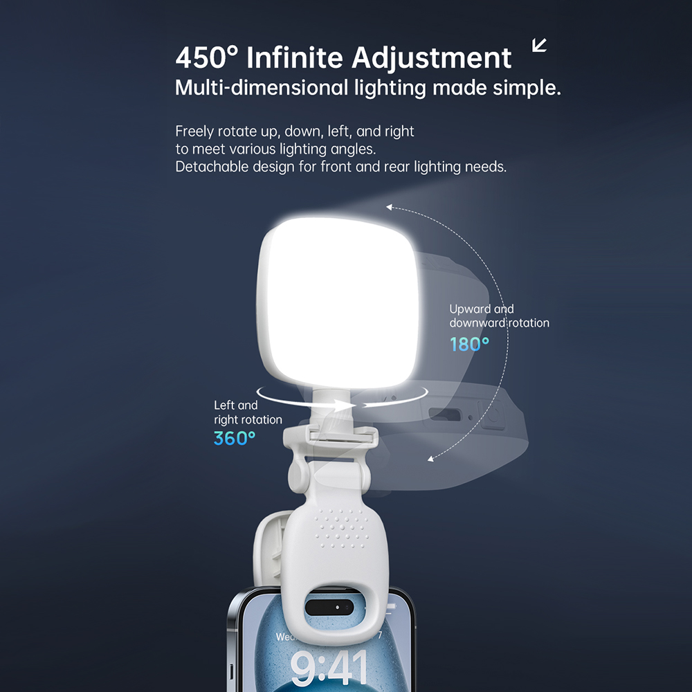 Draagbare LED Selfie Light Cam - Photography Lighting Description recensie en prijs