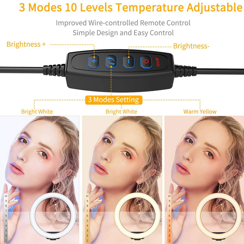 16/26/33cm LED Selfie Ring Ver - Photography Lighting Description recensie en prijs
