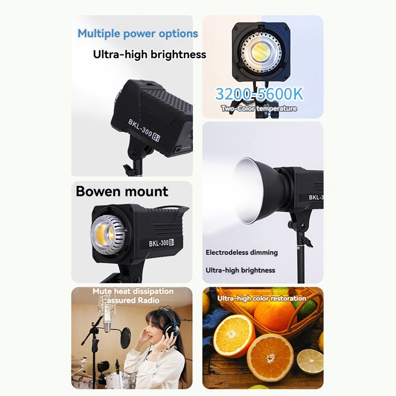 300W Bi LED-videolamp, continu - Photography Lighting Gear recensie en prijs