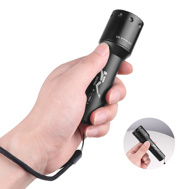 Nieuwe T6 LED-duiklamp Lange a - Photography Lighting Lamp recensie en prijs